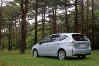 【テスト車 G ツーリングセレクション スカイライトパッケージ（7人乗り）のオプション装備】
	プリクラッシュセーフティシステム＝14万7000円／インテリジェントパーキングアシスト＋HDDナビゲーションシステム＆プリウスαスーパーライブサウンドシステム＝50万850円／G-BOOK mX Pro専用DCM＋盗難防止システム オートアラーム＝5万4600円