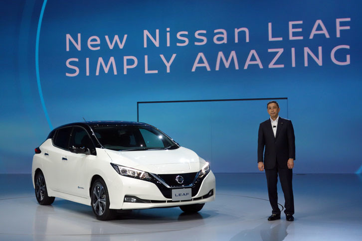 あいさつに立った日産自動車の西川廣人（さいかわひろと）社長兼CEO。