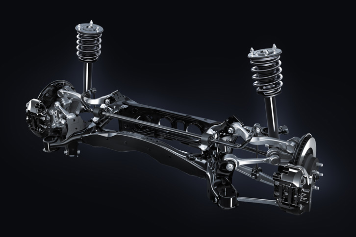 レクサスLC500（リアサスペンション）