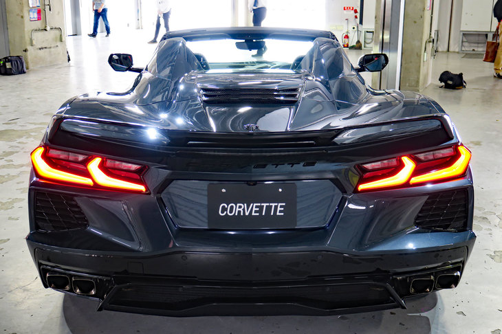 シボレー・コルベット  コンバーチブル（リアビュー）