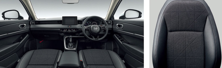 「ヴェゼル」のダッシュボード。エアコンのダイヤルやシフトセレクターなどの細かな部分もよくつくり込まれている。