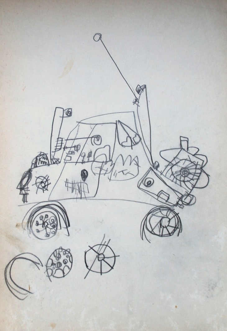 エアインテーク用シュノーケルや長いアンテナからして、ラリーカーであろう。