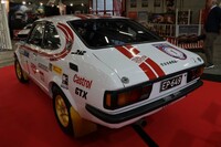 2代目「カローラ」ラリー仕様のリアエンド。現在ドイツのコレクターのもとにある車両が借り出された。