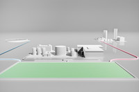 水とCO2と日光、そして藍藻（らんそう。シアノバクテリアという光合成を行う細菌）によってエタノールとアルカンを作り出す。