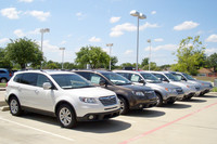 スバルのSUV「トライベッカ」。同社のラインナップ中最大となる、3.6リッターの水平対向エンジンを搭載する。