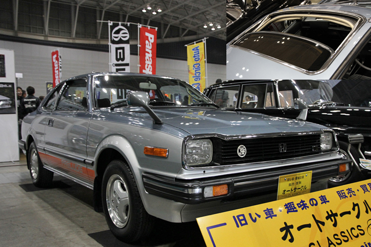 やはりオートサークルが出展していた1982年「ホンダ・プレリュードXXR」。初代プレリュードの最終型の最高級グレードである。フロントに軽い事故歴（補修済み）があるというが、これまたフルオリジナルで極上の個体。売り物だった電動式スモークドガラスサンルーフもスムーズに開閉していた。販売価格は115万円で、これも即決で売れたという。