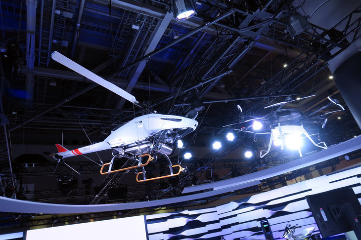 東京モーターショー2019におけるヤマハの出展ブースの様子。