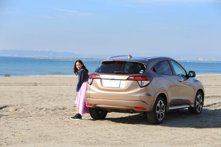 アクアラインを渡り、内房総の海岸に到着。この日は、晴天に恵まれた心地よいドライブ日和だった。