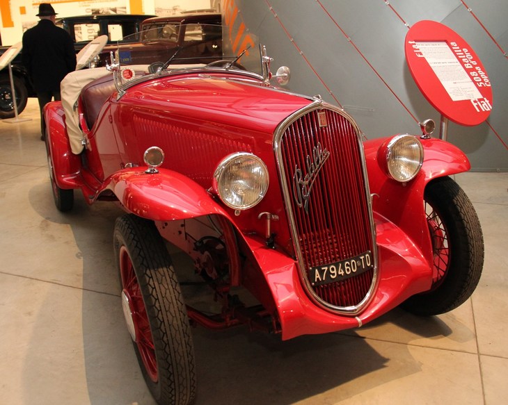 1934年「フィアット508バリッラ コッパ・ドーロ」。フィアット歴史資料館所蔵。