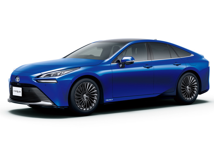 2020年12月に発表された燃料電池車「トヨタ・ミライ」。現行型「レクサスLS」にも採用されているGA-Lプラットフォームに燃料電池システムが組み合わされている。