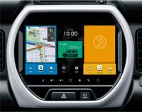 新たに採用された9インチ液晶メモリーナビ。トヨタが主導するスマートデバイスリンク（SDL）にも対応している。