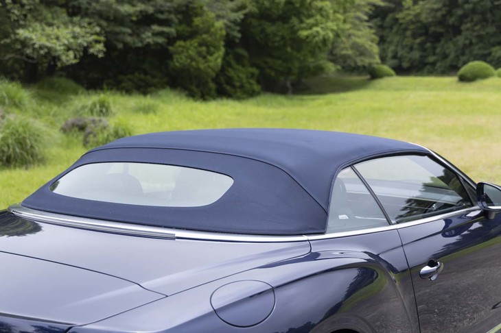 幌もボディーと同系色でコーディネート。アンダーステートメントな雰囲気がいい感じ。