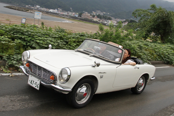 来場者による人気投票で1位に選ばれた1965年「ホンダS600」。