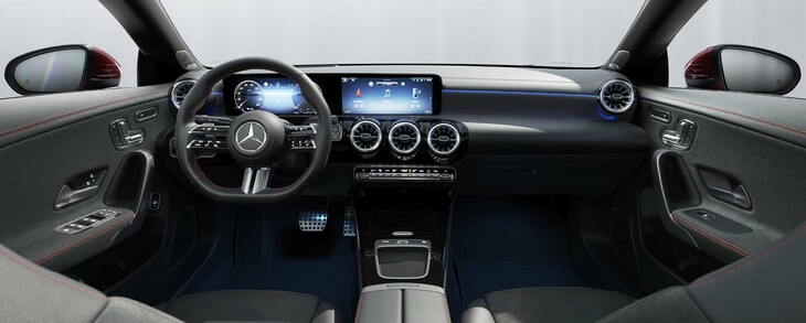 最新型「CLA」のインテリア。