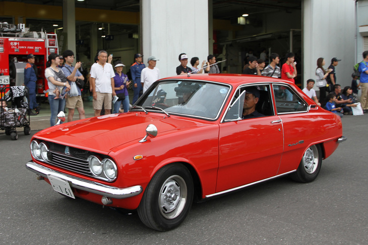 1969年「いすゞ・ベレット1600GTファーストバック」。通称ベレGことベレットGTのルーフをファストバックに改めたモデルだが、商品名は「ファーストバック」。異なるのはルーフラインだけでなく、フロントグリルやテールランプ、前後バンパーなども専用品。