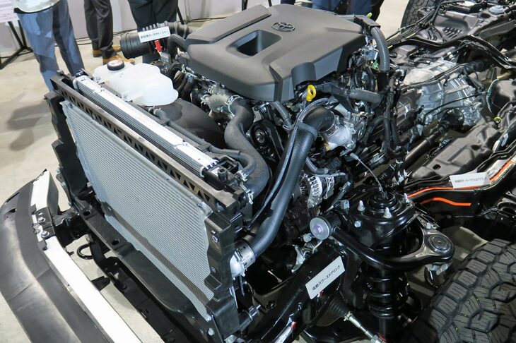 トヨタ・ランドクルーザー“250”（ベアシャシー／2.8リッター直4ディーゼルターボエンジン「1GD-FTV」）