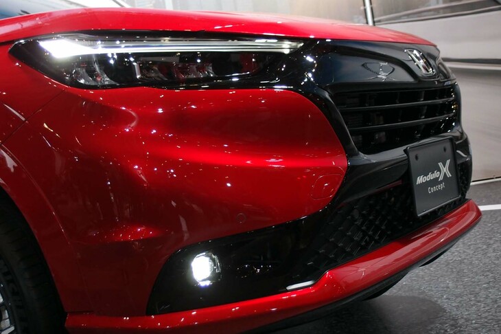 ホンダ・ヴェゼルe：HEVモデューロXコンセプト（フロントまわり）