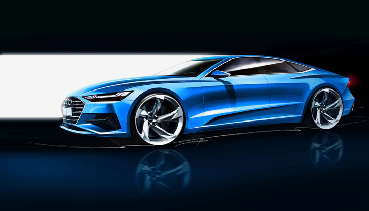 アウディA7スポーツバック（イラスト）