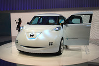 次期「キューブ」を示唆しているような、日産の電気自動車コンセプト「タウンポッド」。
