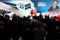 トヨタのプレスカンファレンスの様子