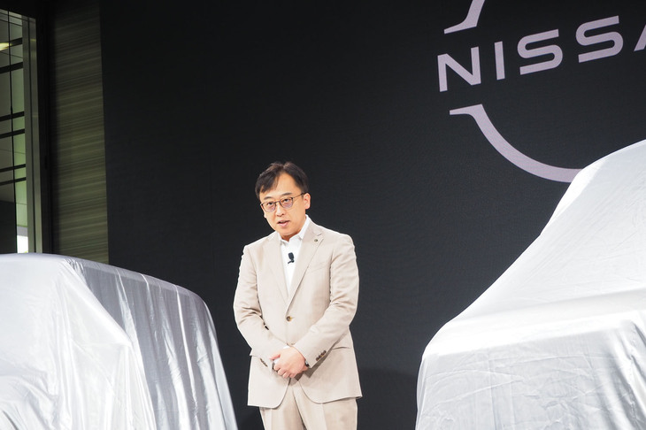 新型「日産ルークス」を紹介した日産自動車 日本マーケティング＆セールス執行職の杉本 全氏。