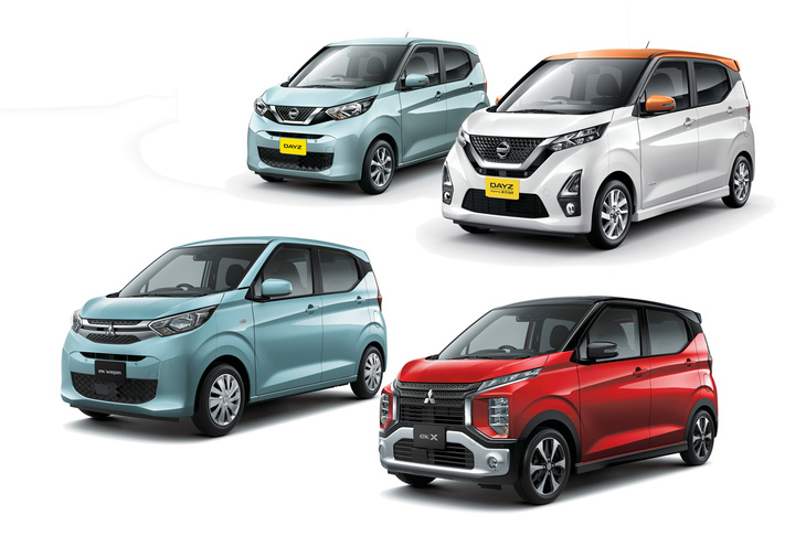 「Smart Differentiation」では最も差別化が低いレベルに位置する「日産デイズ／三菱eK」シリーズだが、豊富なバリエーションもあって、実際にはモデルごとに灯火類の意匠も異なっている。