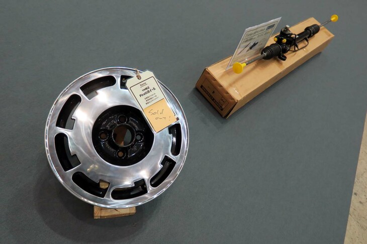 スピニングガレージの展示ブースの様子。