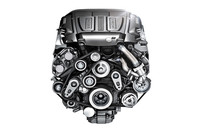 「Fタイプ」に搭載される新型3リッターV6スーパーチャージャー付きエンジン。380ps/46.9kgm仕様と340ps/45.9kgm仕様の2種類が用意される。