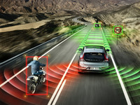 「全車速追従機能付きACC（アダプティブ・クルーズ・コントロール）」「LKA（レーン・キーピング・エイド）」「進化型BLIS（ブラインド・スポット・インフォメーション・システム）」など、「V40」にはカメラとレーダーを使用した安全装備が数多く備わる。