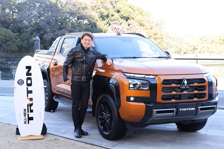 タレントのヒロミが、新型「三菱トライトン」のブランドアンバサダーに就任。この先、スペシャルサイトを通じてカスタマイズの様子を紹介していくという。