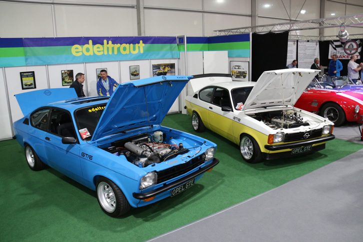 初代「いすゞ・ジェミニ」の姉妹車「オペル・カデットC」のチューニングショップ。2017年エッセン「テヒノクラシカ」で。