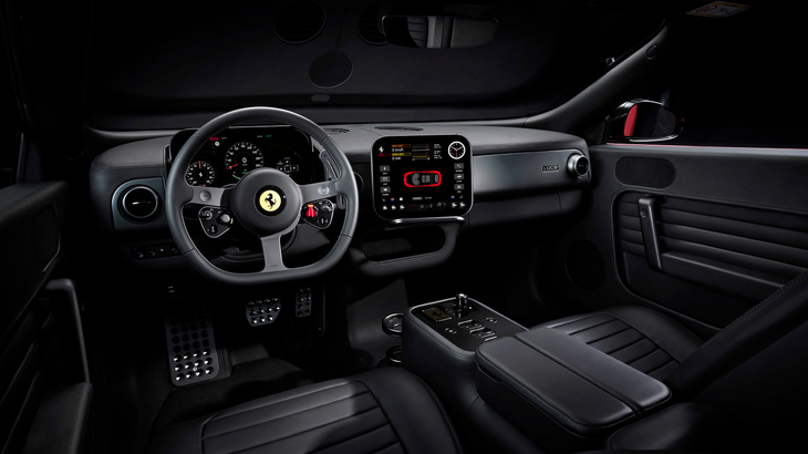 フェラーリは「アナログとデジタル、自動車とエアロスペースの世界の調和」と説明する。（photo：Ferrari）