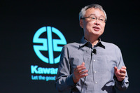 2021年10月6日に行われた事業方針説明会より、カワサキモータースの伊藤 浩代表取締役。