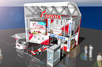 トヨタのF1マシン、臨海副都心を走る！