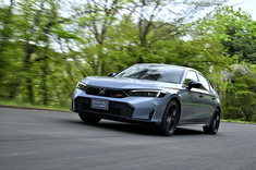 間もなく正式に発表・発売される「ホンダ・シビックe：HEV RS」に先行試乗。その走りやいかに。