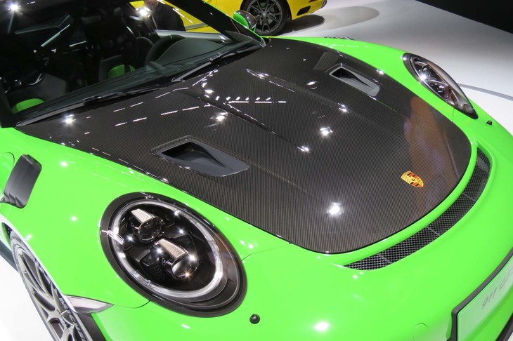 ポルシェ911 GT3 RSヴァイザッハパッケージ装着車（フロントフード）