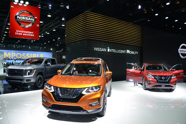 日産ブースの様子。