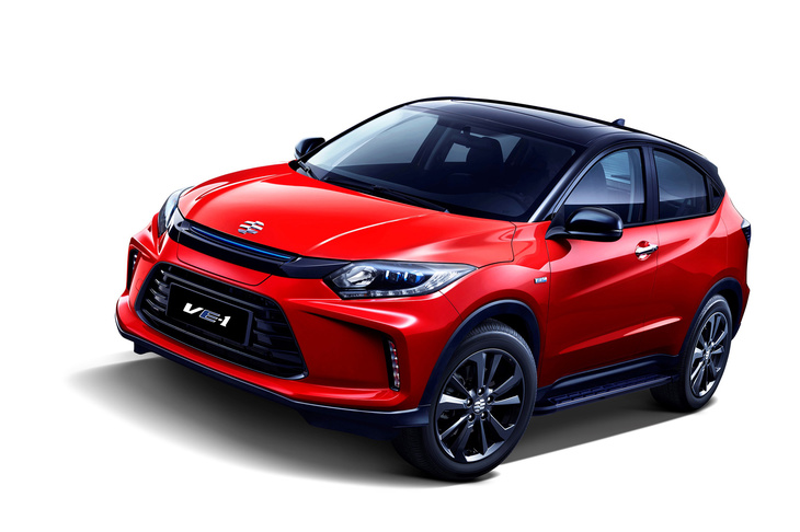 ホンダが2018年11月に発表した中国市場専用の電気自動車「理念VE-1」。政府の強力な普及政策もあって、中国ではその他の市場では見られないような電気自動車が数多く走っている。