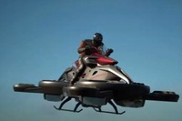 A.L.I. Technologiesが開発した「XTURISMO（エックスツーリスモ）」の飛行イメージ。この画像はCGによるものだが、2021年10月26日には飛行のデモンストレーションが行われ、予約受注が開始される。