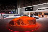 2016年3月に、現在発表されている「Track25」の前身となるビジネスプラン「Track22」を発表。これは2022年までの中期的目標だった。「Track25」は、それをより進化させた2025年までの目標となる。写真は国際モーターショーで採用されているマクラーレンのブースデザイン。