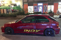 リスト・フェレンツ音楽大学に近い街路にて、6代目「ホンダ・シビック」。オーナーは、かなりのホンダファンと見た。