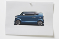 量産化のきっかけになったというエクステリアデザイナーのスケッチ。