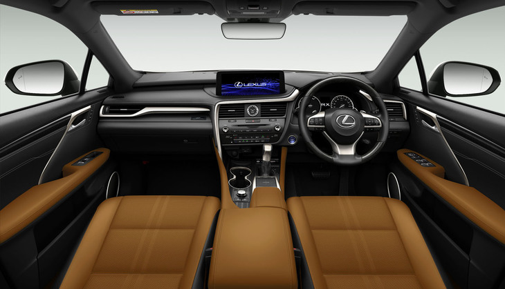 「RX450h“ヒデキマツヤマエディション”」の内装。