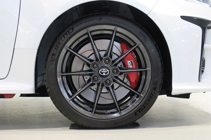 トヨタGRヤリスRZ“ハイパフォーマンス”（タイヤ＆ホイール＜フロント＞）