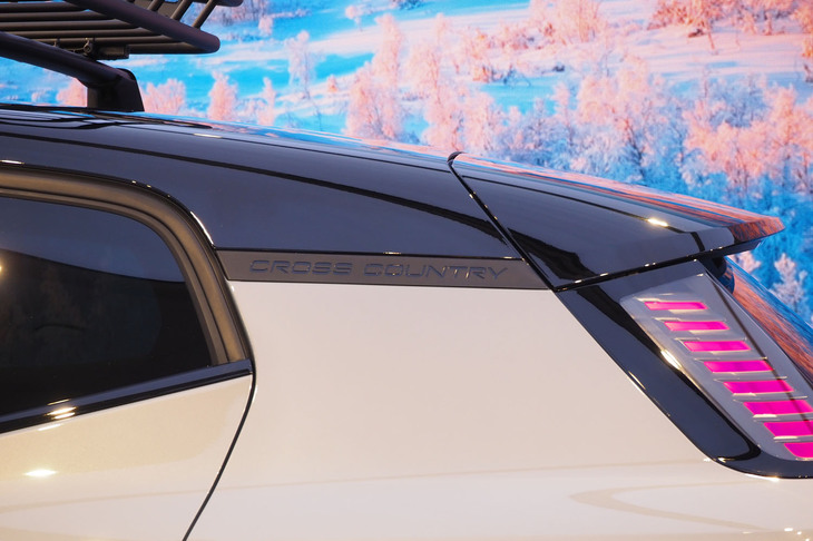 ボルボEX30クロスカントリー（用品装着車のCピラーエンブレム）