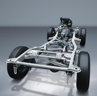 新型「ジムニー／ジムニーシエラ」のラダーフレーム。