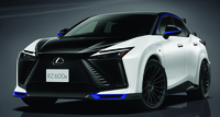 「レクサスRZ600e“Fスポーツ パフォーマンス”」。エクステリアカラーは「ブラック＆HAKUGIN II（白銀II）」。