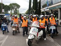 朝9時過ぎ。この日はキャンティ地方をめぐる50kmのツーリングが企画された。