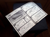 組立図。日本製品の簡潔・明快な解説イラストは、この頃から始まっていることに感激する。