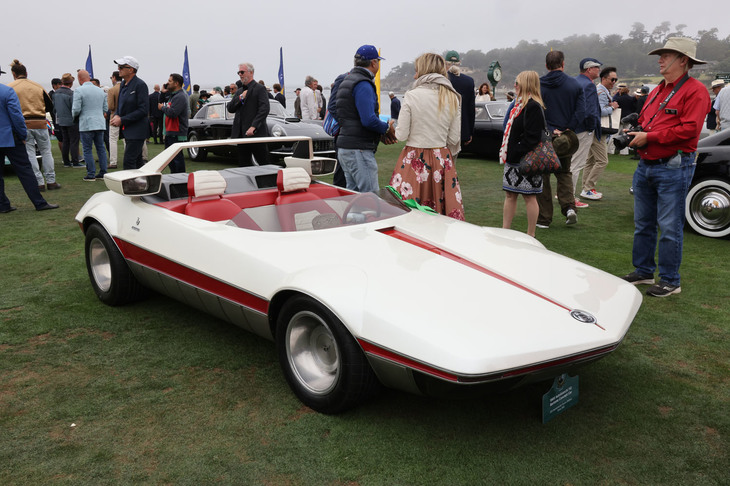 グランツーリスモトロフィー部門で優勝した1969年の「アウトビアンキ112ベルトーネコンセプトカー」。イタリアはトリノからのエントリーだった。